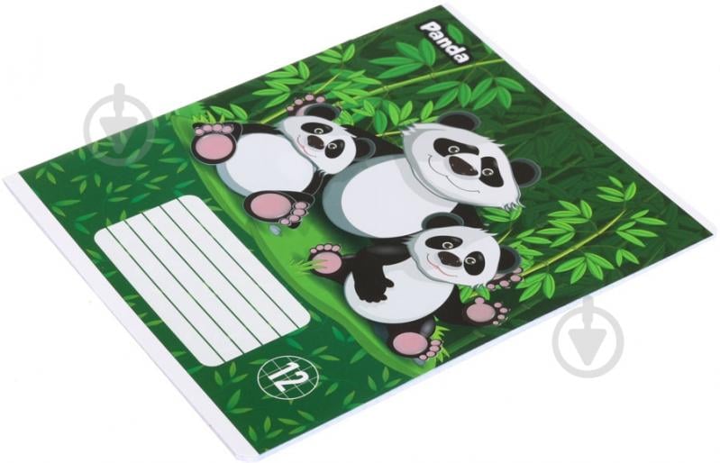 Тетрадь школьная 12 листов в клетку Panda - фото 3