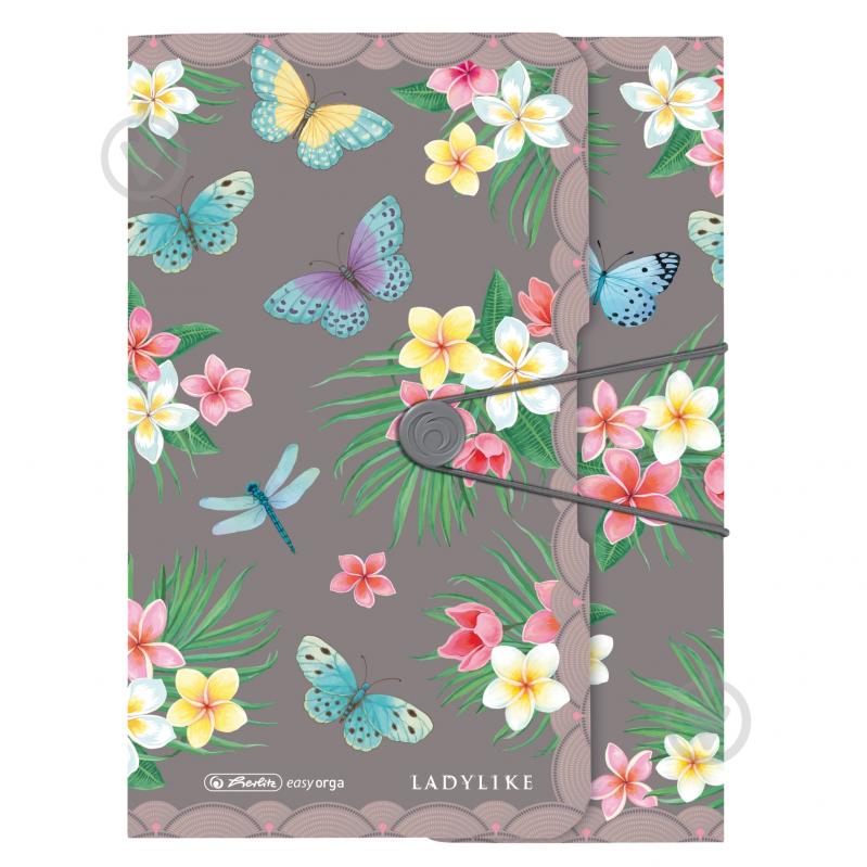 Папка на резинке А4 Ladylike Butterfly Herlitz 50044009 - фото 1