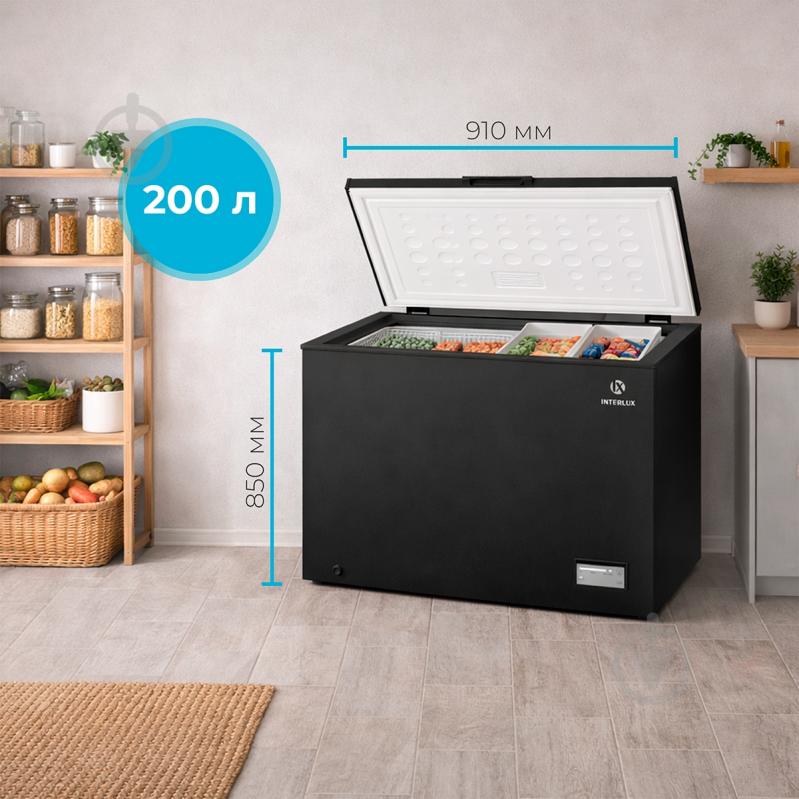 Морозильный ларь INTERLUX IL-0208CFBL - фото 4 Морозильный ларь INTERLUX IL-0208CFBL - фото 4
