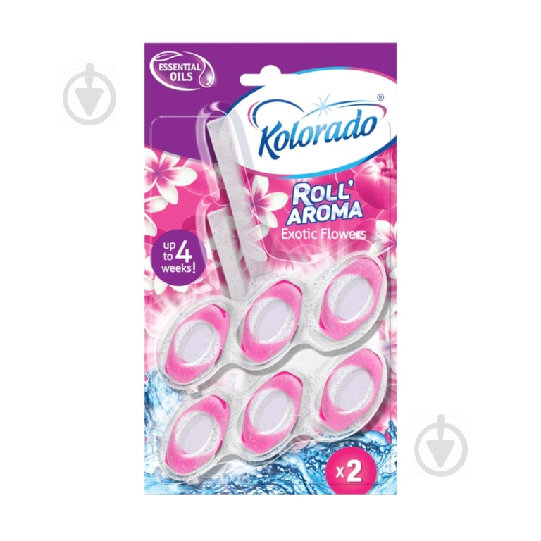 Туалетний блок Kolorado Roll Aroma Exotic Flowers 2х51 г - фото 1