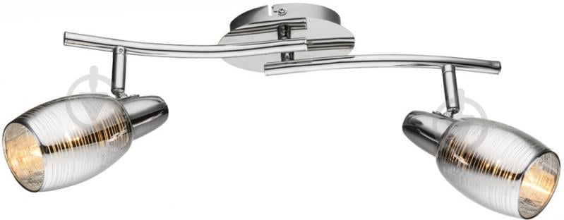 Спот Globo Carson 2x40 Вт E14 хром 54986-2 - фото 1