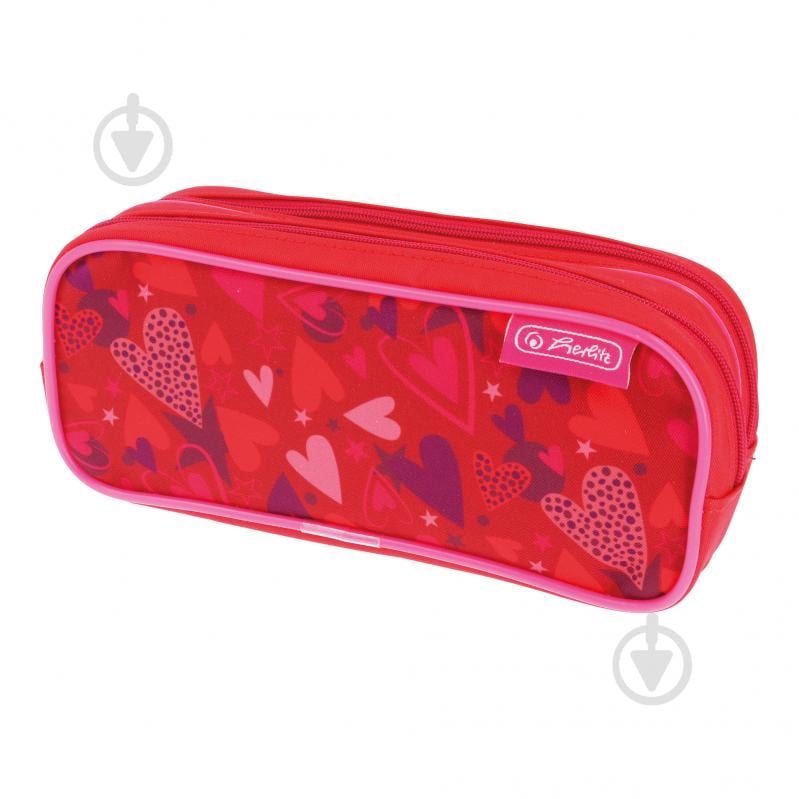 Пенал-косметичка 2 відділення Double Sweet Hearts 50038466H Herlitz - фото 1