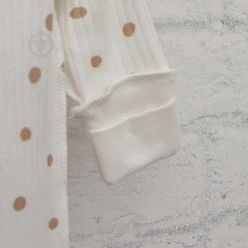 Комплект для новорожденных Blanka Горошек бежевый р.56-62 110815 - фото 2