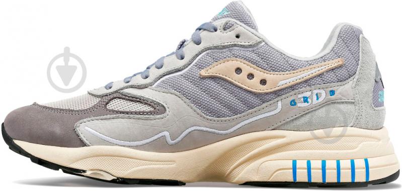 Кросівки чоловічі демісезонні Saucony 3D GRID HURRICANE 70670-6s р.45 сірі - фото 3