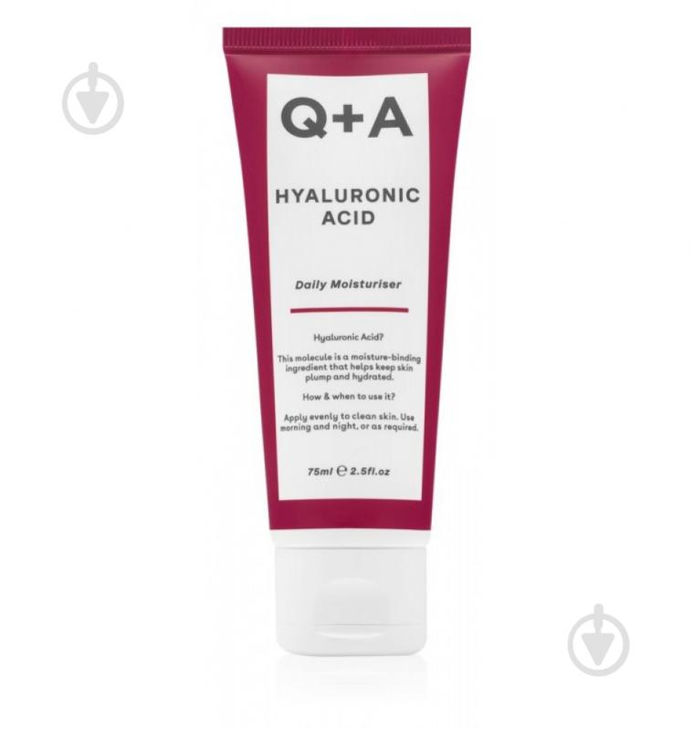 Крем для лица день-ночь Q+A с гиалуроновой кислотой Hyaluronic Acid Daily Moisturiser 75 мл - фото 1