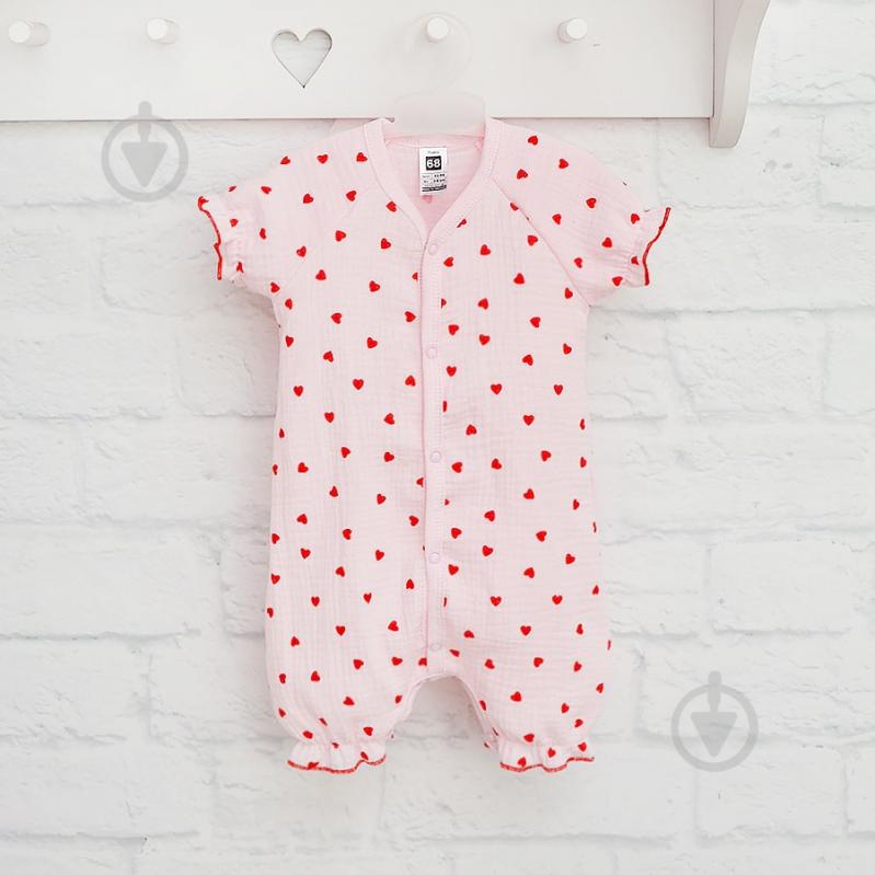 Песочник для девочки Blanka Сердечко р.68-74 розовый 110821 - фото 1 Песочник для девочки Blanka Сердечко р.68-74 розовый 110821 - фото 1