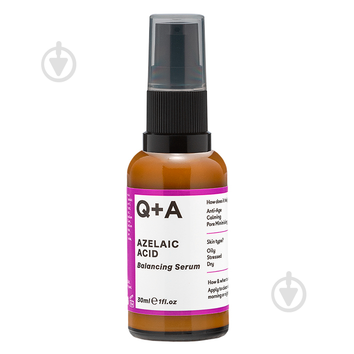 Сироватка Q+A з азелаїновою кислотою Azelaic Acid Facial Serum 30 мл 1 шт. - фото 1