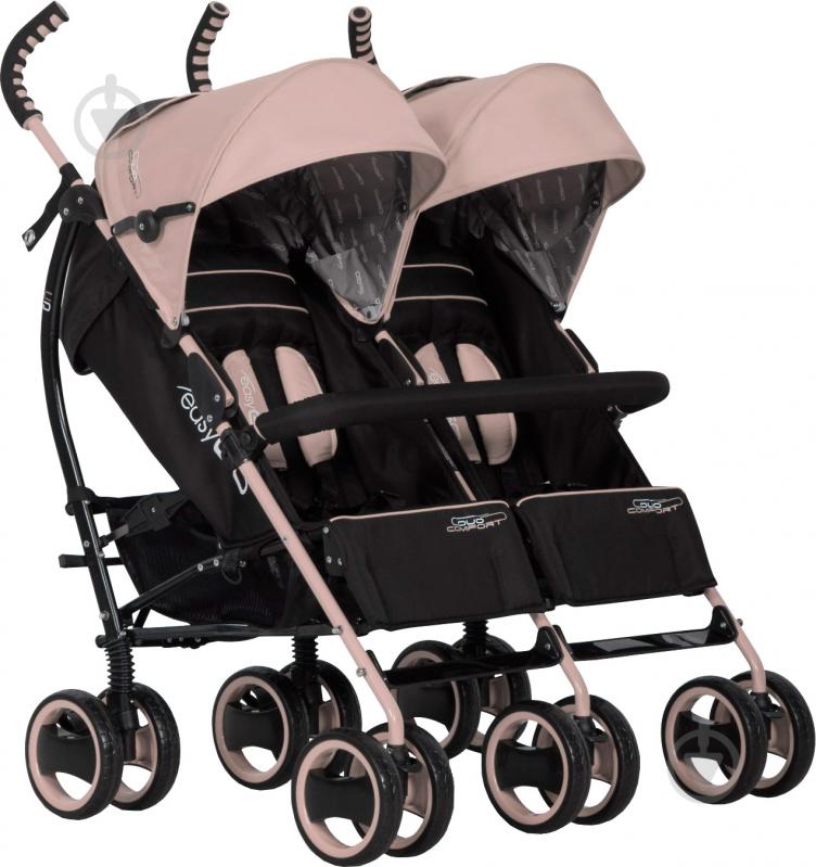 Коляска для двойни EasyGo Comfort Duo latte 5202 - фото 1 Коляска для двойни EasyGo Comfort Duo latte 5202 - фото 1