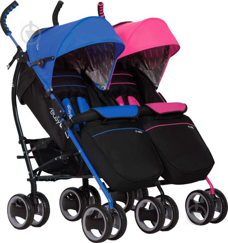 Коляска для двойни EasyGo Comfort Duo mix 5205 - фото 1