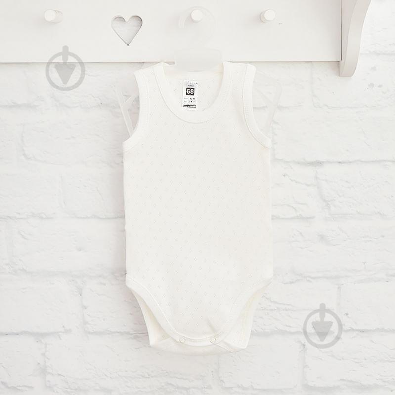 Боді-майка унісекс Blanka р.62-68 бежевий 110806 - фото 1