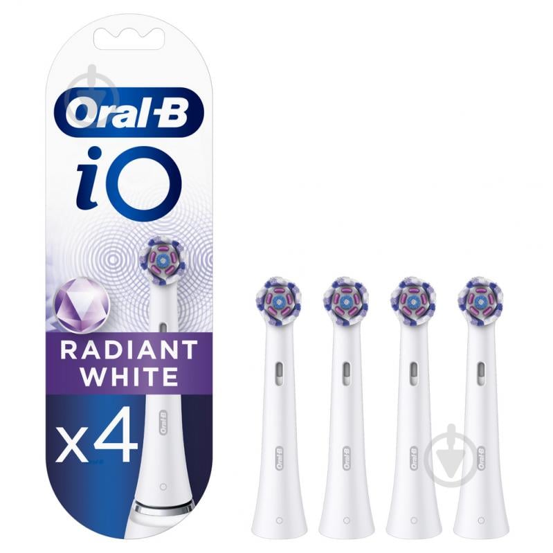 Насадки для электрической зубной щетки Oral-B iO Radiant White 4 шт. - фото 1