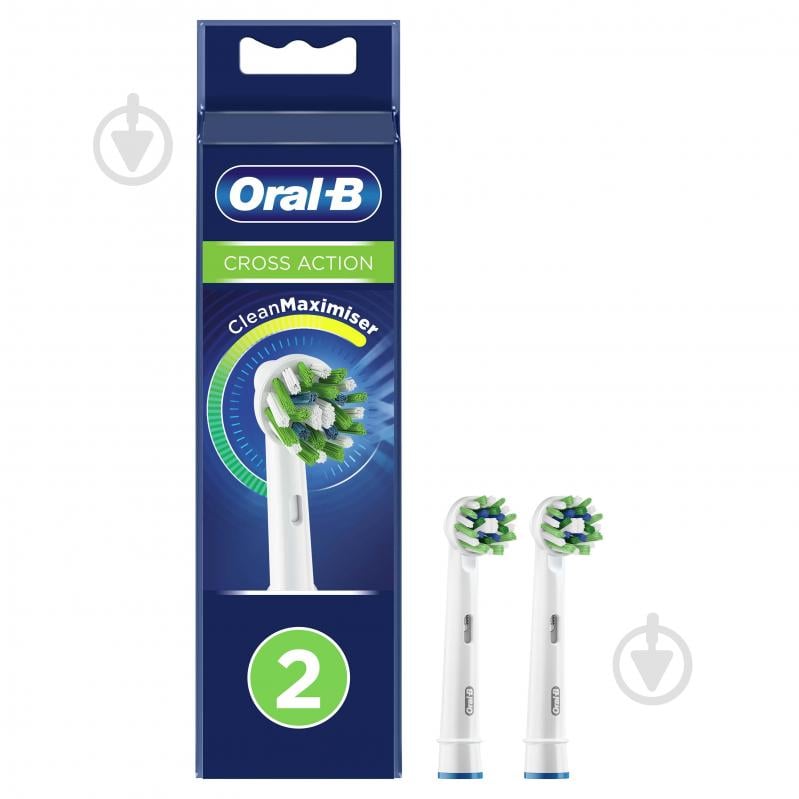 Насадки для электрической зубной щетки Oral-B Cross Action 2 шт. - фото 1