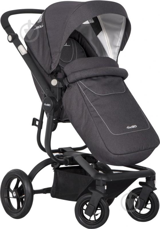 Коляска універсальна EasyGo 2 в 1 Soul anthracite 6240 - фото 3