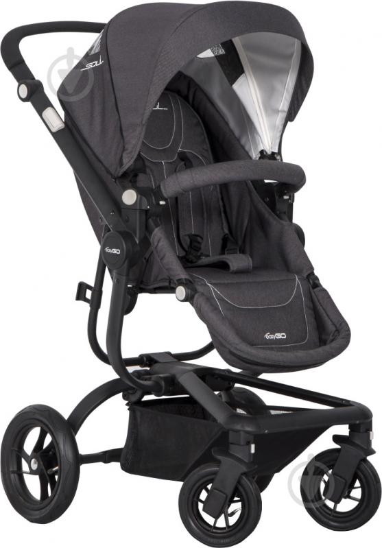 Коляска універсальна EasyGo 2 в 1 Soul anthracite 6240 - фото 2