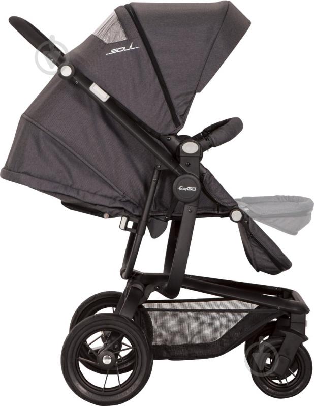 Коляска універсальна EasyGo 2 в 1 Soul anthracite 6240 - фото 5