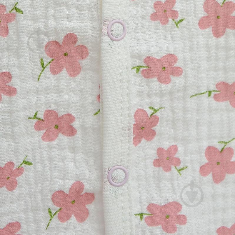 Пісочник для дівчинки Blanka Квіти р.56-62 рожевий 110795 - фото 3 Пісочник для дівчинки Blanka Квіти р.56-62 рожевий 110795 - фото 3