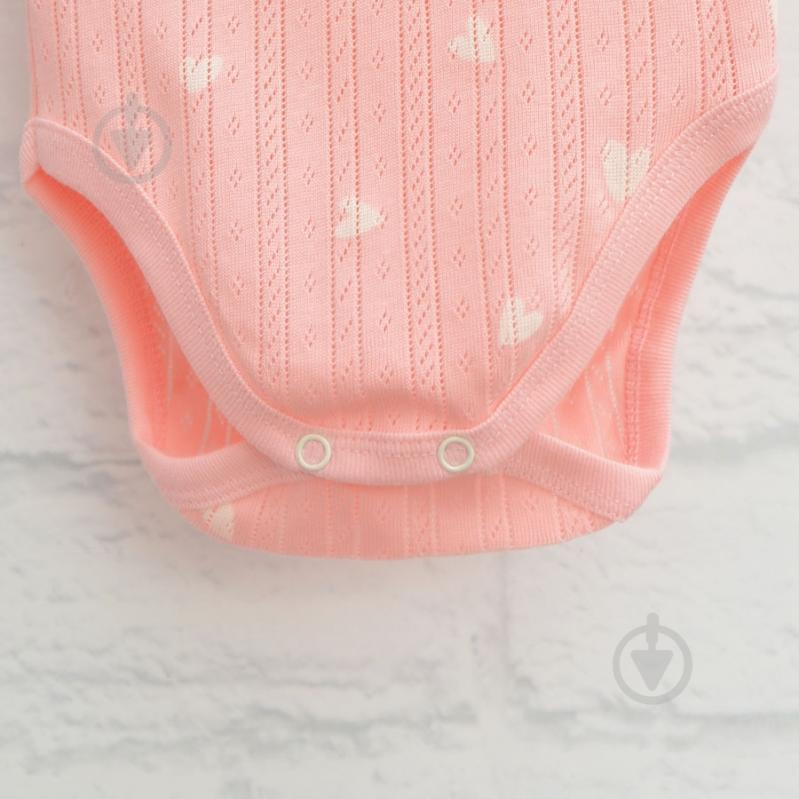 Боди-майка для девочки Blanka Сердечко р.74-80 розовый 110808 - фото 3