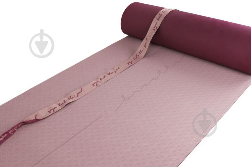 Коврик для фитнеса Energetics PVC Free Yoga Mat 1.0 1720х610х6 мм розовый - фото 3