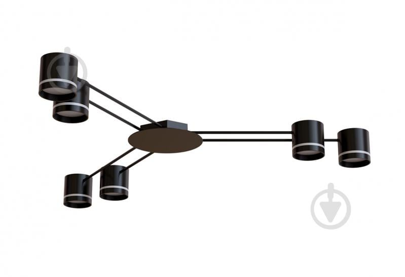 Люстра потолочная Hopfen STARK CL-6-133 6xGX53 BK 6xGX53 черный - фото 1