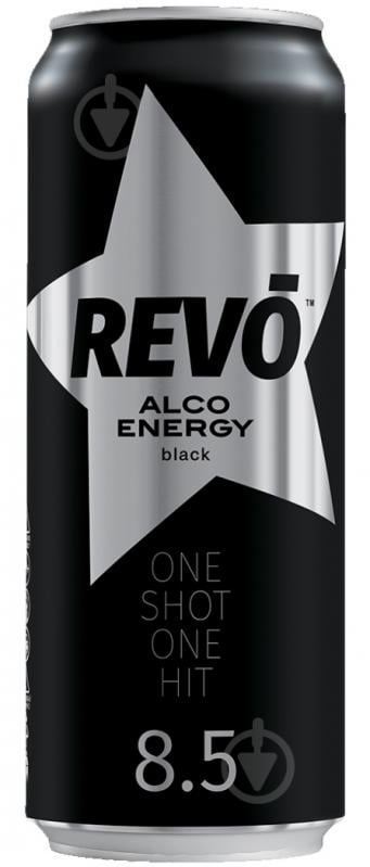 Слабоалкогольний напій Revo Black 8,5% 0,5 л - фото 1