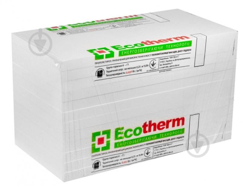 Пенопласт 25 Ecotherm® EPS-30 1м х 1м 80 мм - фото 1