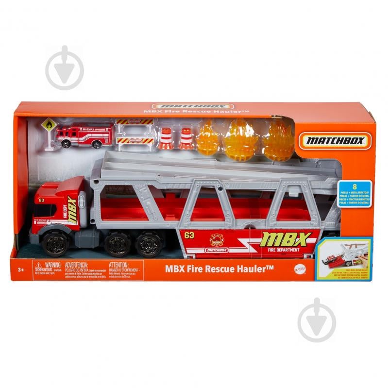 Вантажівка-транспортер Matchbox Дорожня пригода GWM23 - фото 7