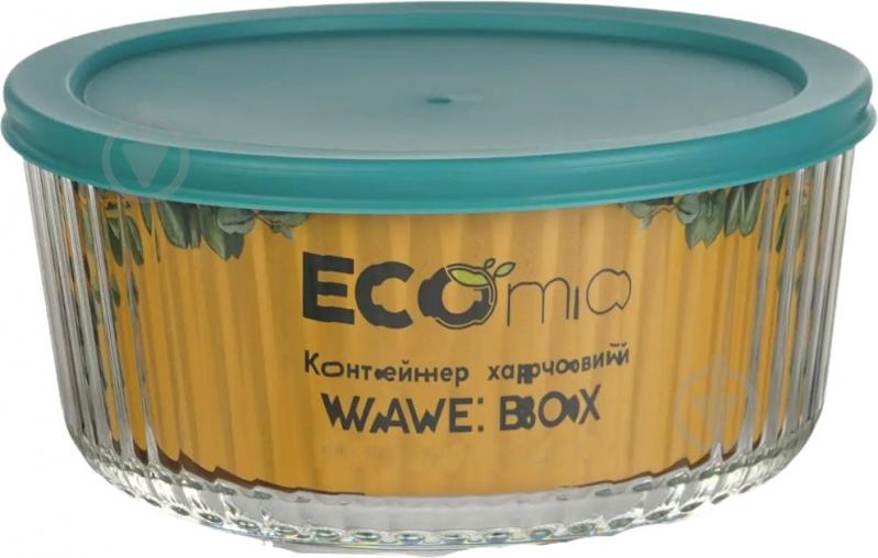 ウェーブボックス ᐉ Контейнер харчовий Ecomo Wave Box круглий 1000 мл (3CC100-4H