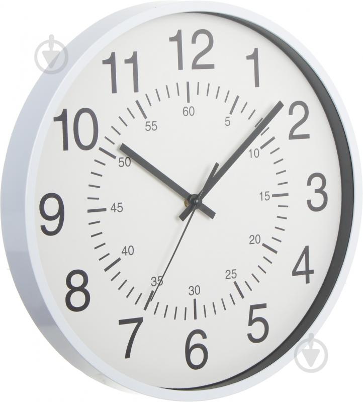 Часы настенные Timer 30.5 см белый - фото 2