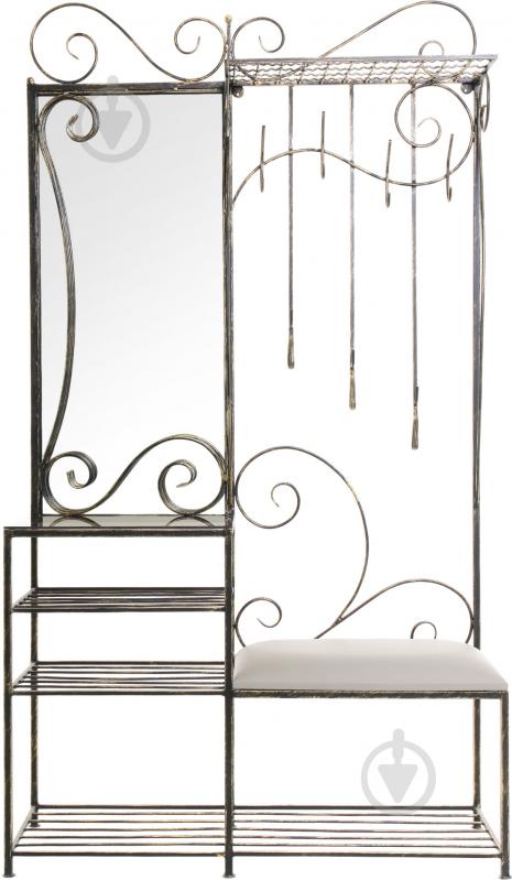 Душевой гарнитур Комфорт с зеркалом черный золотой - фото 2