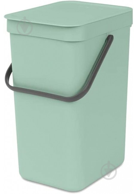 Ведро для мусора Brabantia Sort & Go 12 л Jade Green 211829 - фото 1