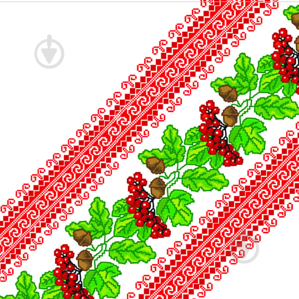 Серветки столові La Fleur Символи України 33х33 см білий із червоним 16 шт. - фото 1