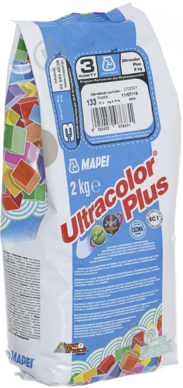 Затирка для плитки Mapei Ultracolor Plus 133 2 кг песочный - фото 3