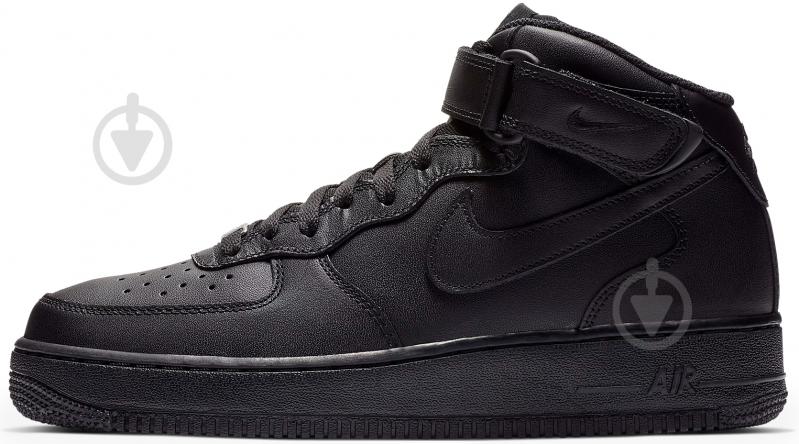 Кроссовки мужские демисезонные Nike AIR FORCE 1 MID '07 CW2289-001 р.41 черные - фото 1