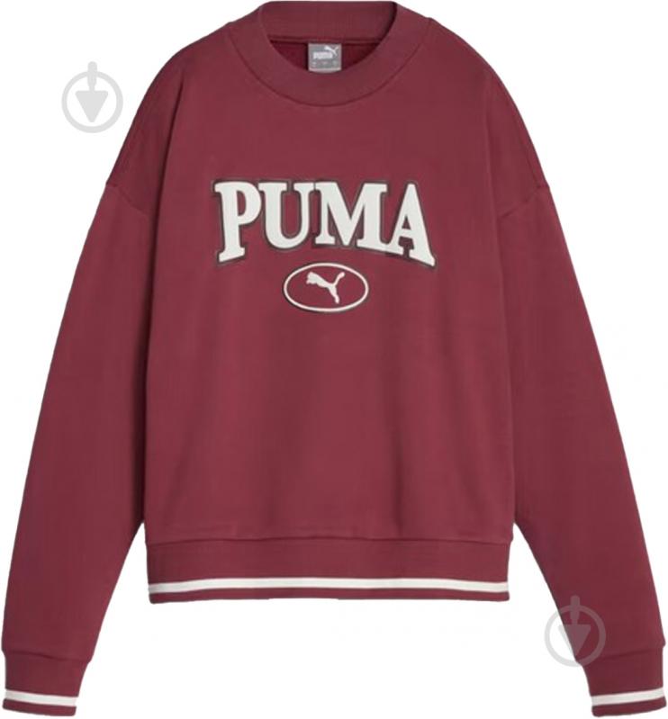 Джемпер Puma Squad Crew 62148822 р.S бордовый - фото 1