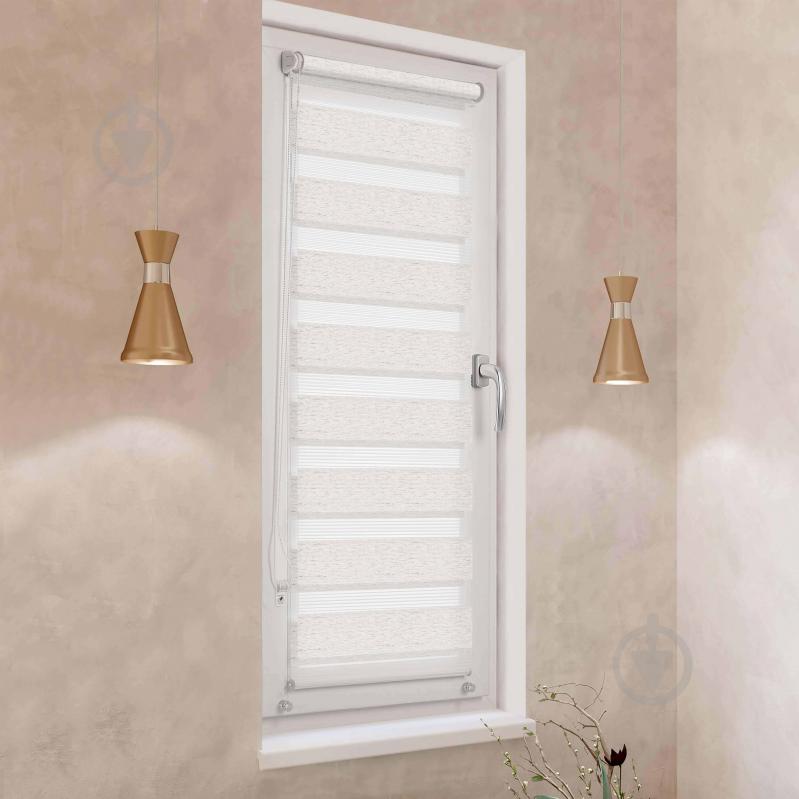 Ролета мини день-ночь Rollotex с фиксацией под наклон BH 213 Бежево-молочная 80x200 см - фото 2 Ролета мини день-ночь Rollotex с фиксацией под наклон BH 213 Бежево-молочная 80x200 см - фото 2