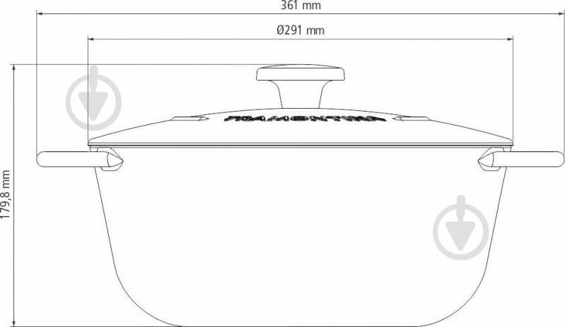 Кастрюля с крышкой Tramontina TRENTO 6 л (20805/028) - фото 3 Кастрюля с крышкой Tramontina TRENTO 6 л (20805/028) - фото 3