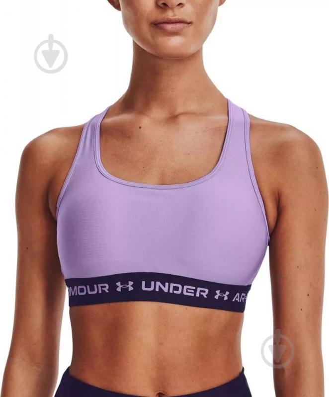 Бра Under Armour UA Crossback Mid Bra W 1361034-566 р.XS лавандовый - фото 1