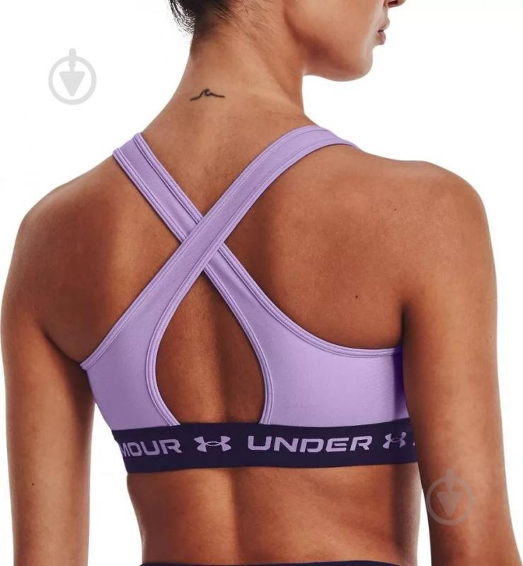 Бра Under Armour UA Crossback Mid Bra W 1361034-566 р.XS лавандовый - фото 2