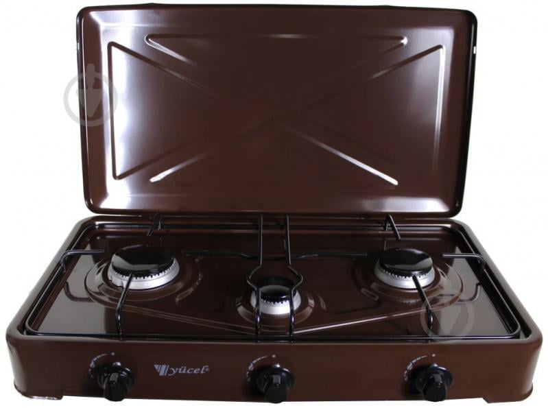 Плита газова настільна YUCEL O-300-LPG-BROWN O-300-LPG-BROWN - фото 1