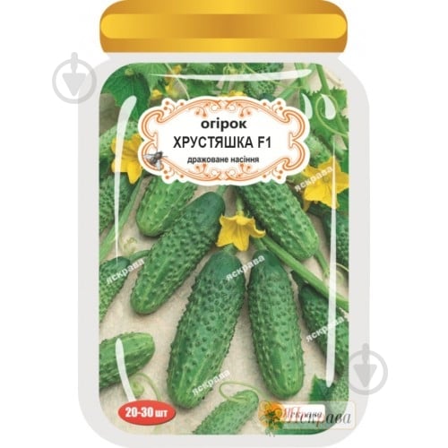 Семена Яскрава огурец Хрустяшка F1 20 шт. (4823069908812) - фото 1