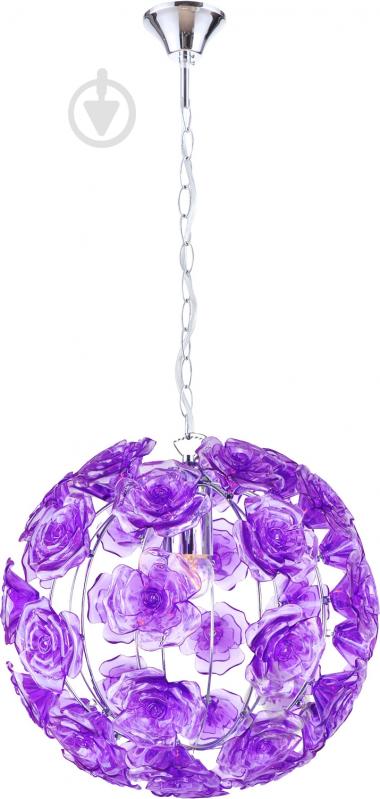 Люстра подвесная Globo Clara 1xE27 хром 51514 - фото 1