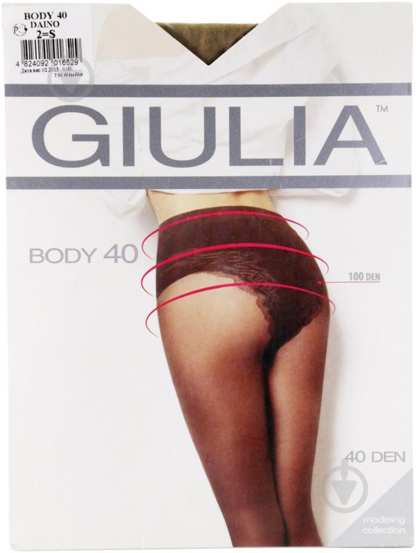 Колготки Giulia Body 40 den 2 бежевий - фото 1