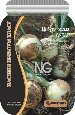 Насіння Яскрава цибуля Булат 100 шт. (4823069914813) - фото 1
