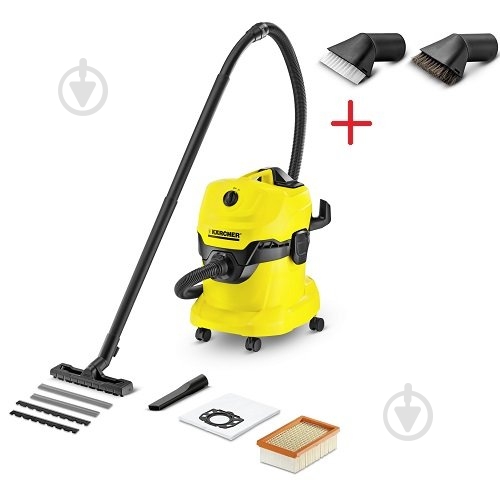 Пилосос Karcher WD 4 + дві щітки 97014 - фото 1 Пилосос Karcher WD 4 + дві щітки 97014 - фото 1