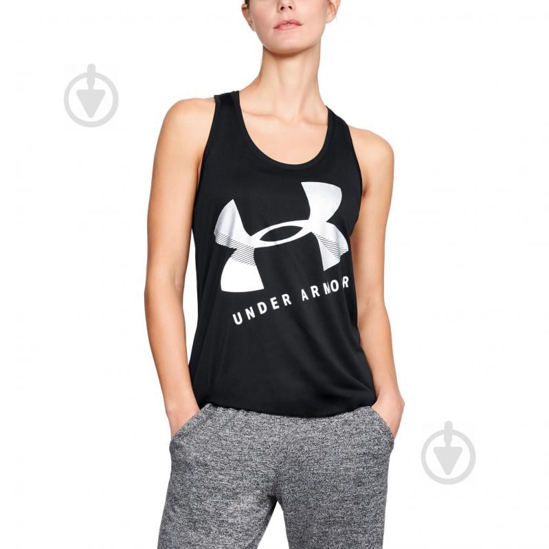 Майка Under Armour Tech Graphic Tank 1305417-001 р.L черный - фото 1