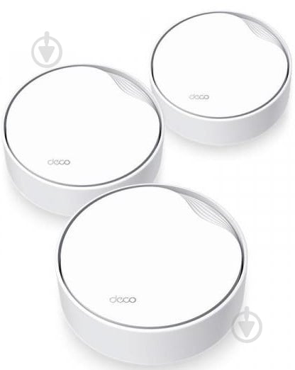Маршрутизатор TP-Link DECO X50 PoE 3PK AX3000 1xGE LAN/WAN 1x2,5GE LAN/WAN MU-MIMO OFDMA MESH - фото 1 Маршрутизатор TP-Link DECO X50 PoE 3PK AX3000 1xGE LAN/WAN 1x2,5GE LAN/WAN MU-MIMO OFDMA MESH - фото 1