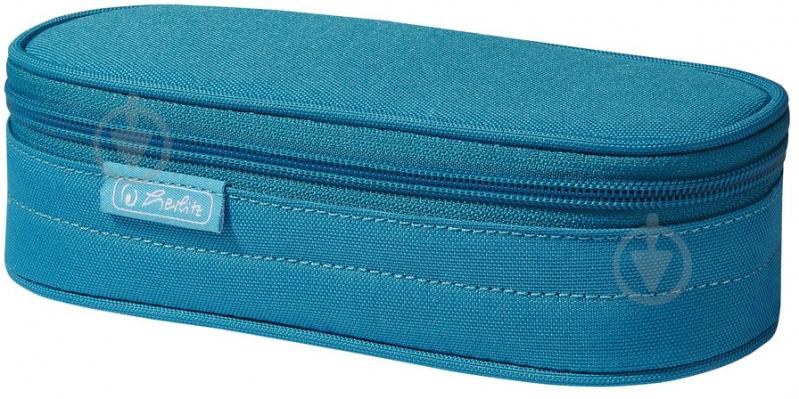 Пенал школьный Case Flap Turquois 50021956 Herlitz бирюзовый - фото 1