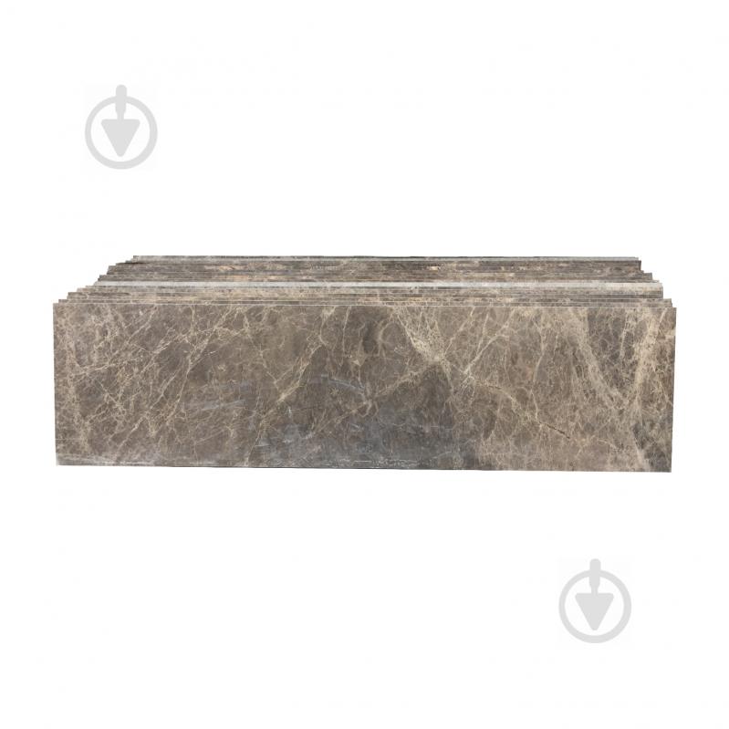 Підвіконня мармурове MARBLE STORIES 1220х300х20 мм чорний Emperador Medium - фото 2