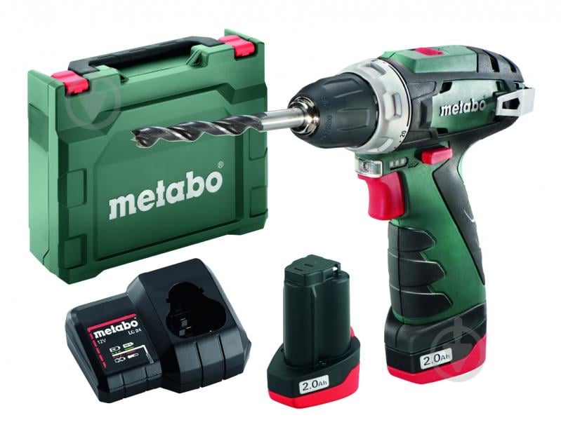 Шуруповерт аккумуляторный Metabo PowerMaxx BS Basic 600984500 - фото 1