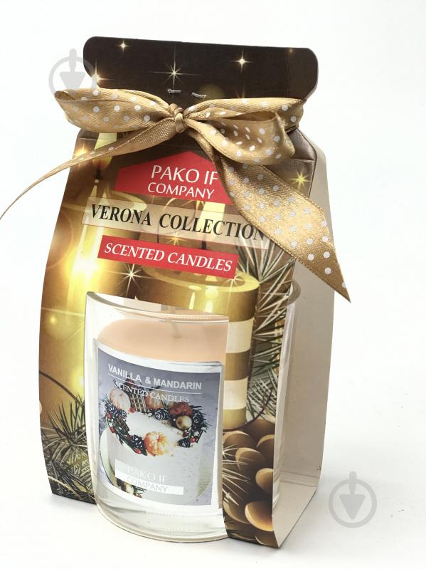 Свічка ароматична Pako-If Verona Collection NY Ваніль-Мандарин арт.218 - фото 1
